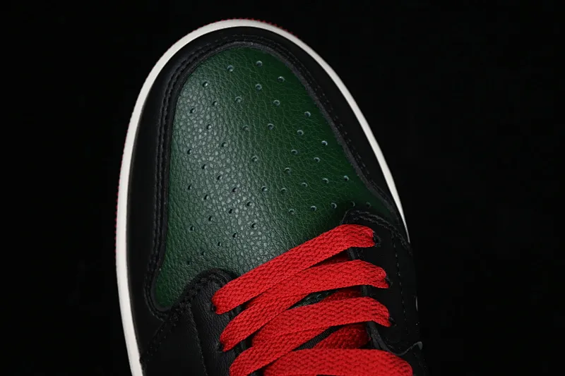 All categories Air Jordan Jordan series basketball shoes Air Jordan 1 Low Z version Air Jordan 1 Low AJ1 Joe 1 black and green color low-top cultural casual sneakers CZ0775-036